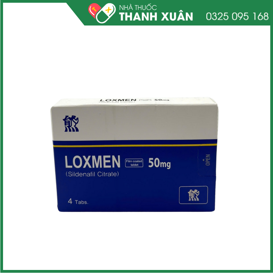 Loxmen 50mg điều trị rối loạn cương dương